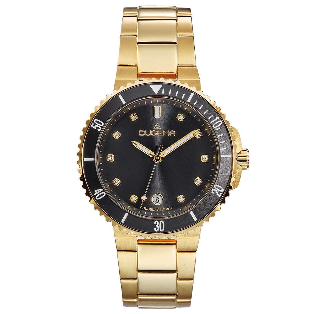 Lady Diver Schwarz Gold